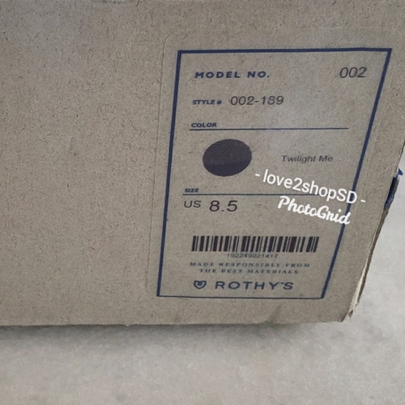 Rothy's Twilight Metallic Captoe Size 8.5 BNIB - Picture 3 of 7